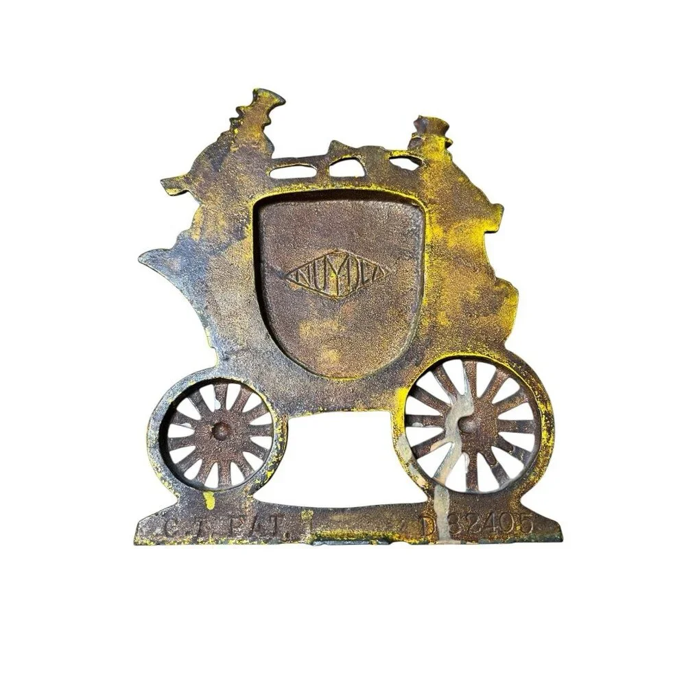 VTG‎  Nuydea Cast Iron Royal Mail Coach Door Stop / Bookend
